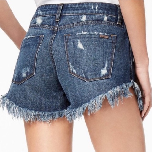 STS Blue Messy Fray Hem Denim Jean Shorts size 28 - Picture 1 of 11